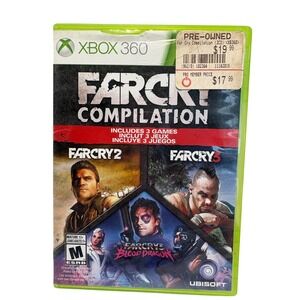Far Cry Compilation Xbox 360 3-Game Set Far Cry 2 3 Blood Dragon Ubisoft 2013
